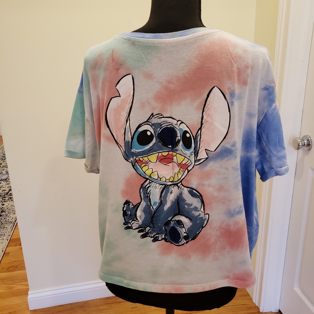 Disney Lilo & Stitch cropped T-shirt, size XXL, pre-owned